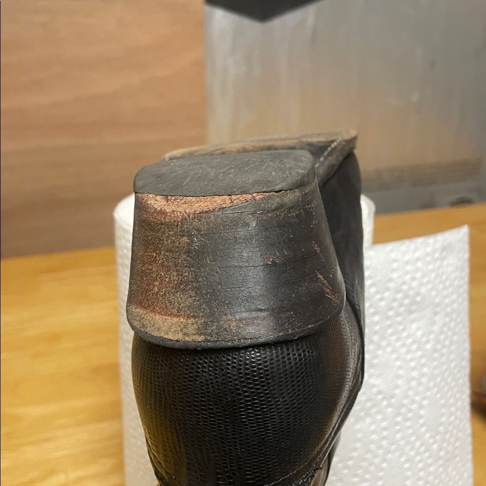 Lucchese Black and Brown Western Boots - Picture 6 of 9